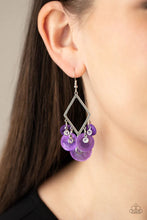 Load image into Gallery viewer, Pomp and Circumstances Purple Acrylic Earrings