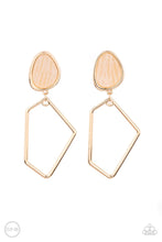 Load image into Gallery viewer, Retro Reverie Gold Clip On Earrings