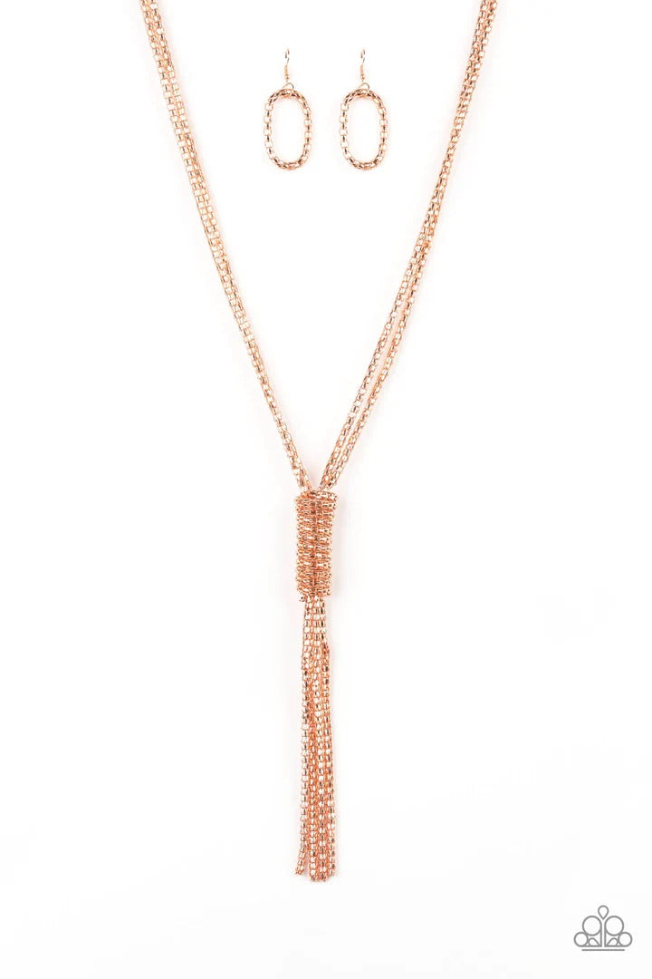 Boom Boom Knock You Out Copper Necklace