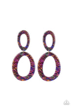 Load image into Gallery viewer, Hey, Haute Rod Black/ Multi Acrylic Earrings