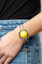 Load image into Gallery viewer, Take It From the Pop Yellow Hinged Bracelet