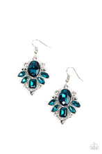 Load image into Gallery viewer, Glitzy Go-Getter Blue Earrings