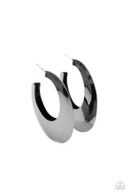 Load image into Gallery viewer, Going Oval Board Black Earrings