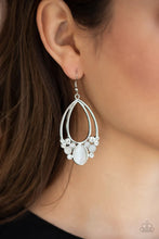 Load image into Gallery viewer, Look into My Crystal Ball White Earrings