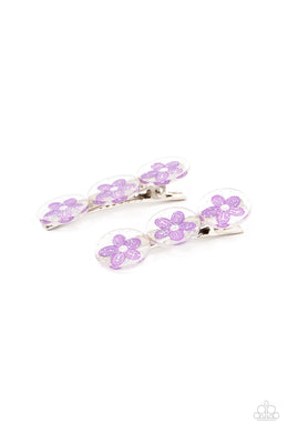 Pamper Me In Posies Purple Hair Clip
