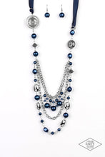 Load image into Gallery viewer, All the Trimmings Blue Necklace