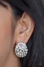 Load image into Gallery viewer, Daring Dazzle White Post Earrings