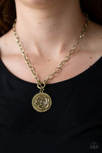 Load image into Gallery viewer, Rosy Redux Brass Necklace