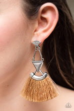 Load image into Gallery viewer, Puma Prowl Brown Tassel Earrings