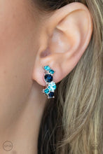 Load image into Gallery viewer, Cosmic Celebration Blue Clip On Earrings