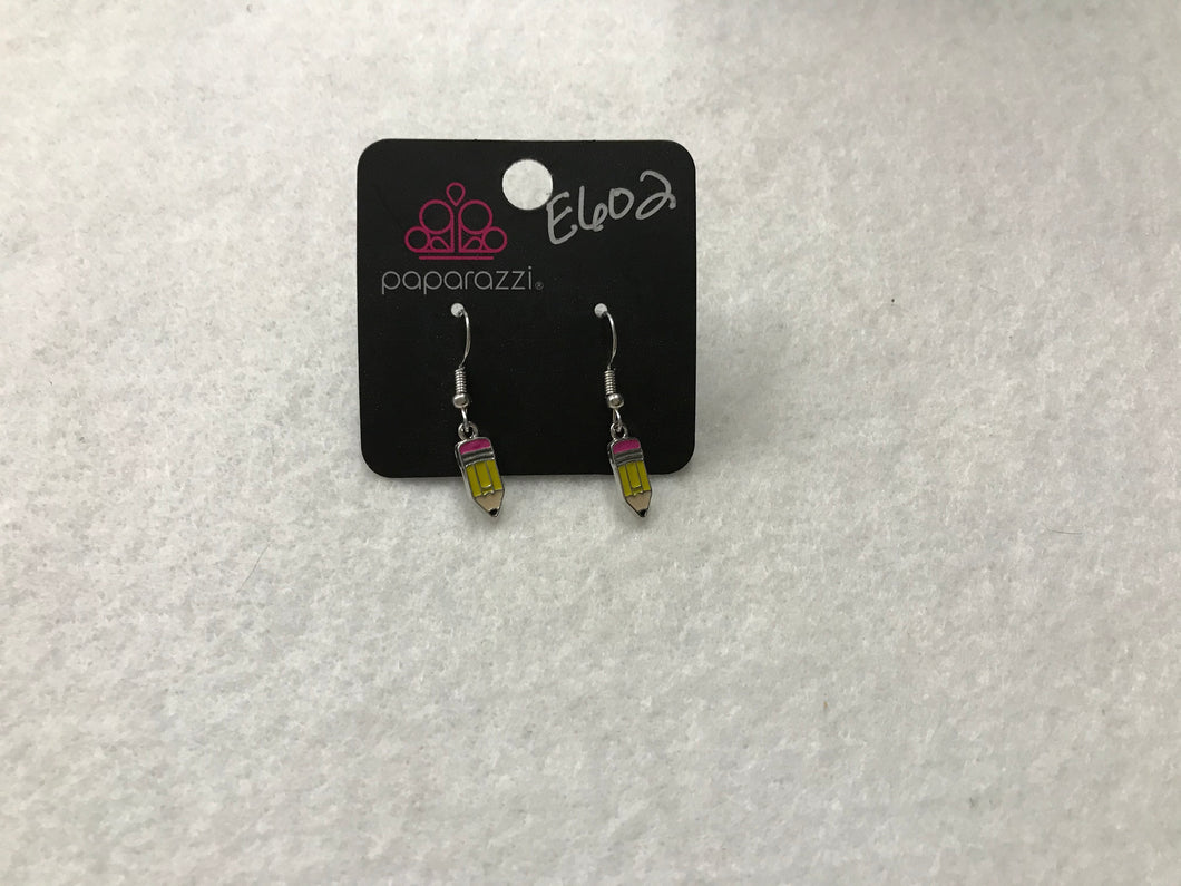 Starlet Shimmer Pencil Earrings #602