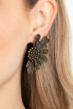 Load image into Gallery viewer, Farmstead Meadow Brass Post Earrings