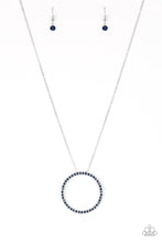 Load image into Gallery viewer, Center of Attention Blue Necklace