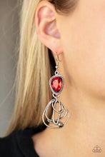 Load image into Gallery viewer, Galactic Drama Red Earrings