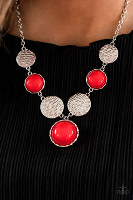 Bohemian Bombshell Red Necklace
