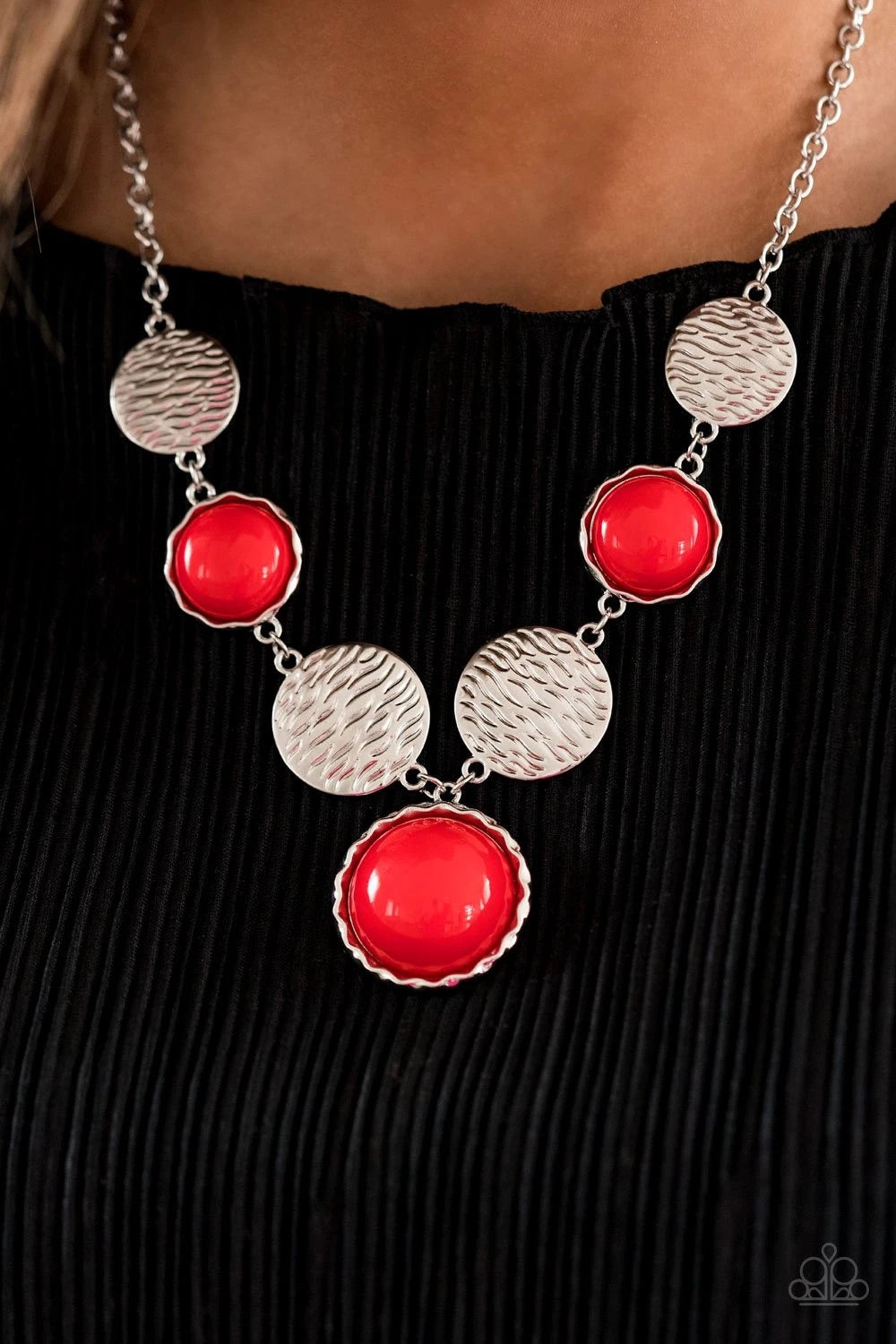 Bohemian Bombshell Red Necklace