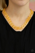 Load image into Gallery viewer, Put It On Ice Gold Acrylic Necklace