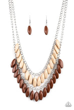 Load image into Gallery viewer, Beaded Boardwalk Brown Necklace