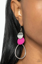 Load image into Gallery viewer, Retro Reception Pink Earrings