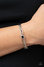 Load image into Gallery viewer, Top Shelf Shimmer Purple Hinged Bracelet
