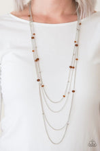 Load image into Gallery viewer, On The Front Shine Brown Necklace