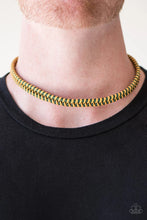 Load image into Gallery viewer, Traversing Mountain Yellow/Green Urban Necklace