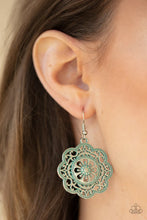 Load image into Gallery viewer, Western Mandalas Blue Earrings