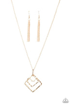 Load image into Gallery viewer, Square It Up Rose Gold Necklace