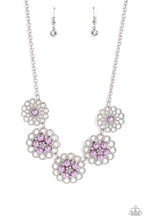 Load image into Gallery viewer, Mandala Mosaic Purple Necklace