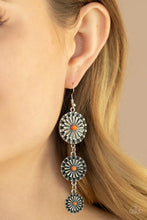 Load image into Gallery viewer, Festively Floral Orange Earrings