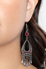Load image into Gallery viewer, Viva La DIVA Red Earrings