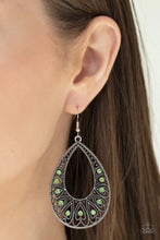 Load image into Gallery viewer, Love To be Loved Green Earrings