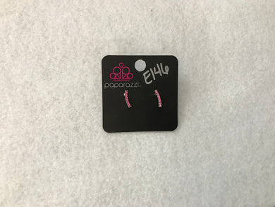 Starlet Shimmer Cascading Gems Pink Earrings #146