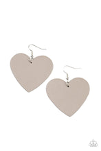 Load image into Gallery viewer, Country Crush Silver Leather Earrings