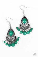 Load image into Gallery viewer, Floating On Heir Green Earrings