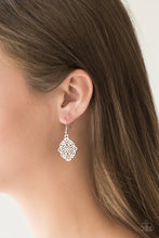 Load image into Gallery viewer, Flirty Florals Silver Earrings