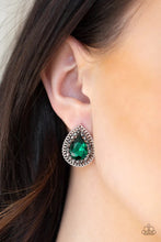 Load image into Gallery viewer, Debutante Debut Green Post Earrings