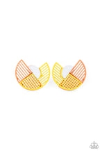 Load image into Gallery viewer, It’s Just An Expression Yellow Post Earrings