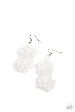 Celestial Collision Multi/White Seed Bead Earrings