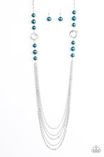 Load image into Gallery viewer, Pour the Wine Blue Necklace