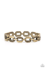 Load image into Gallery viewer, Powerhouse Plunder Brass Hinged Bracelet