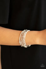 Load image into Gallery viewer, Head Turning Twinkle White Coil Bracelet