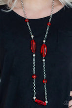 Load image into Gallery viewer, Crystal Charm Red Necklace