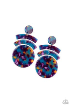 Load image into Gallery viewer, In the Haute Seat Blue Acrylic Earrings