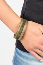 Load image into Gallery viewer, Rancho Refinement Brass Hinged Bracelet