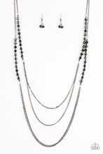 Load image into Gallery viewer, Shimmer Showdown Black Necklace