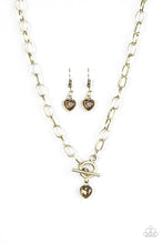 Load image into Gallery viewer, Let Your Heart Shine Brass Necklace