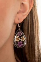 Load image into Gallery viewer, Perennial Prairie Multi/Purple Acrylic Earrings