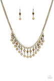 Load image into Gallery viewer, Pageant Queen Brass Necklace