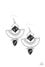 Load image into Gallery viewer, Geo Gypsy Black Earrings